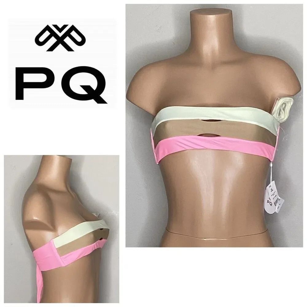 New. PQ pink bikini top. Small. Retails $80